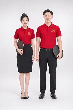 Alternative view of Đồng phục áo Polo phục vụ nhà hàng trung hoa Thuận Kiều