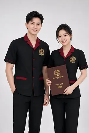 Đồng phục tạp vụ nhà hàng trung hoa Quảng Hương Lâu