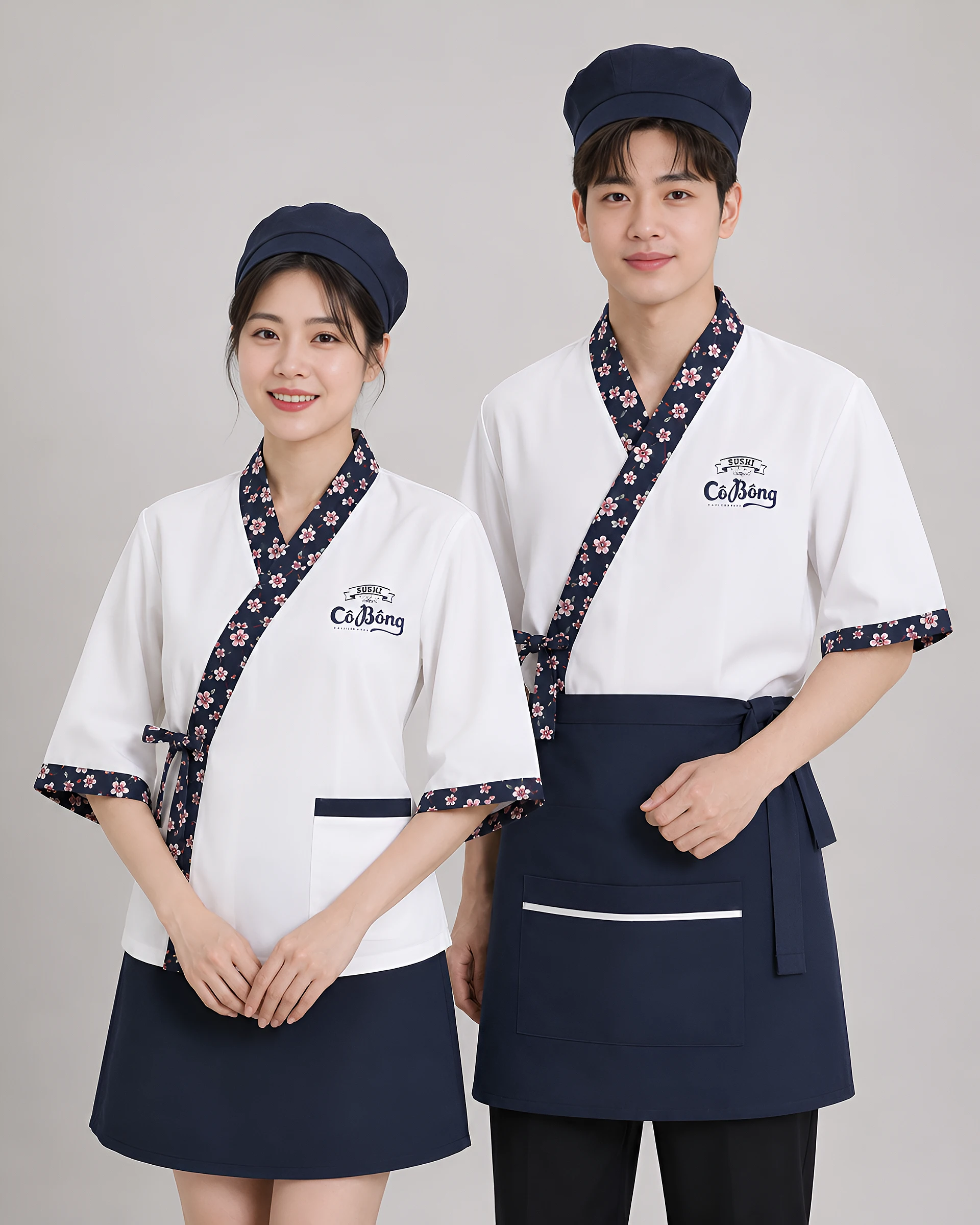 Đồng phục yukata nhà hàng Cô Bông