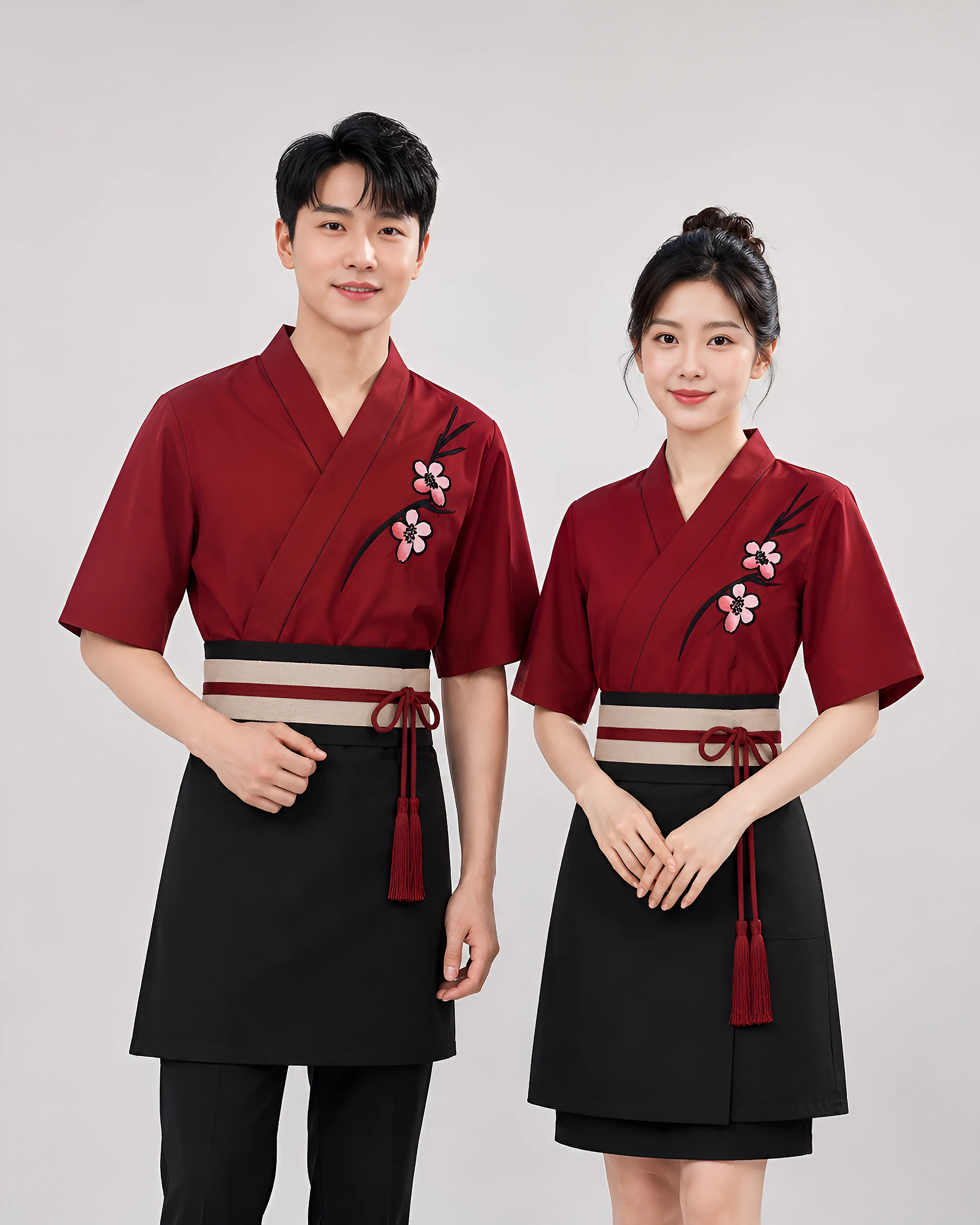 Đồng phục yukata phục vụ nhà hàng Nhật Bản