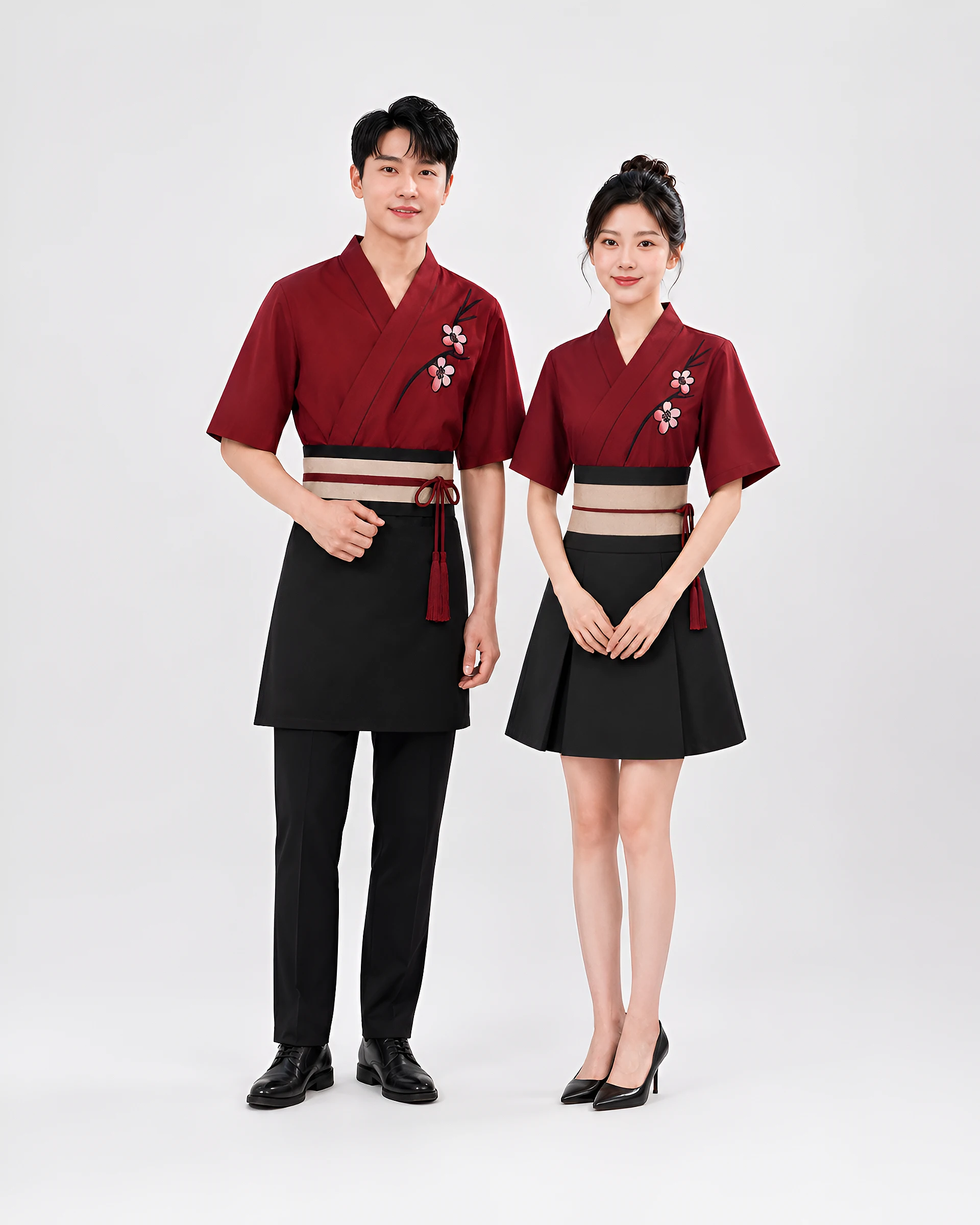 Đồng phục yukata phục vụ nhà hàng Nhật Bản - Ảnh 2