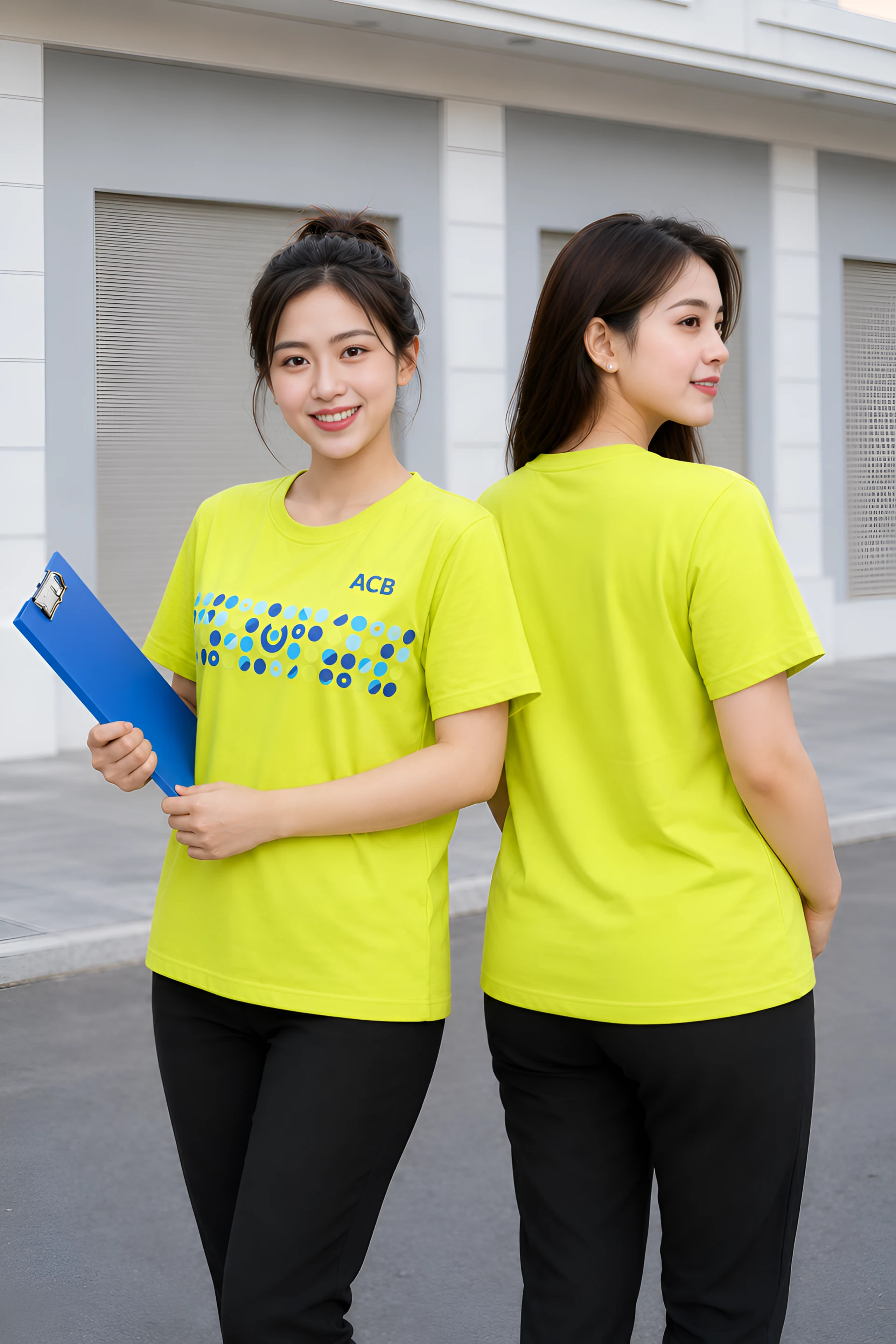Mẫu đồng phục ngân hàng ACB chuẩn nhận diện thương hiệu