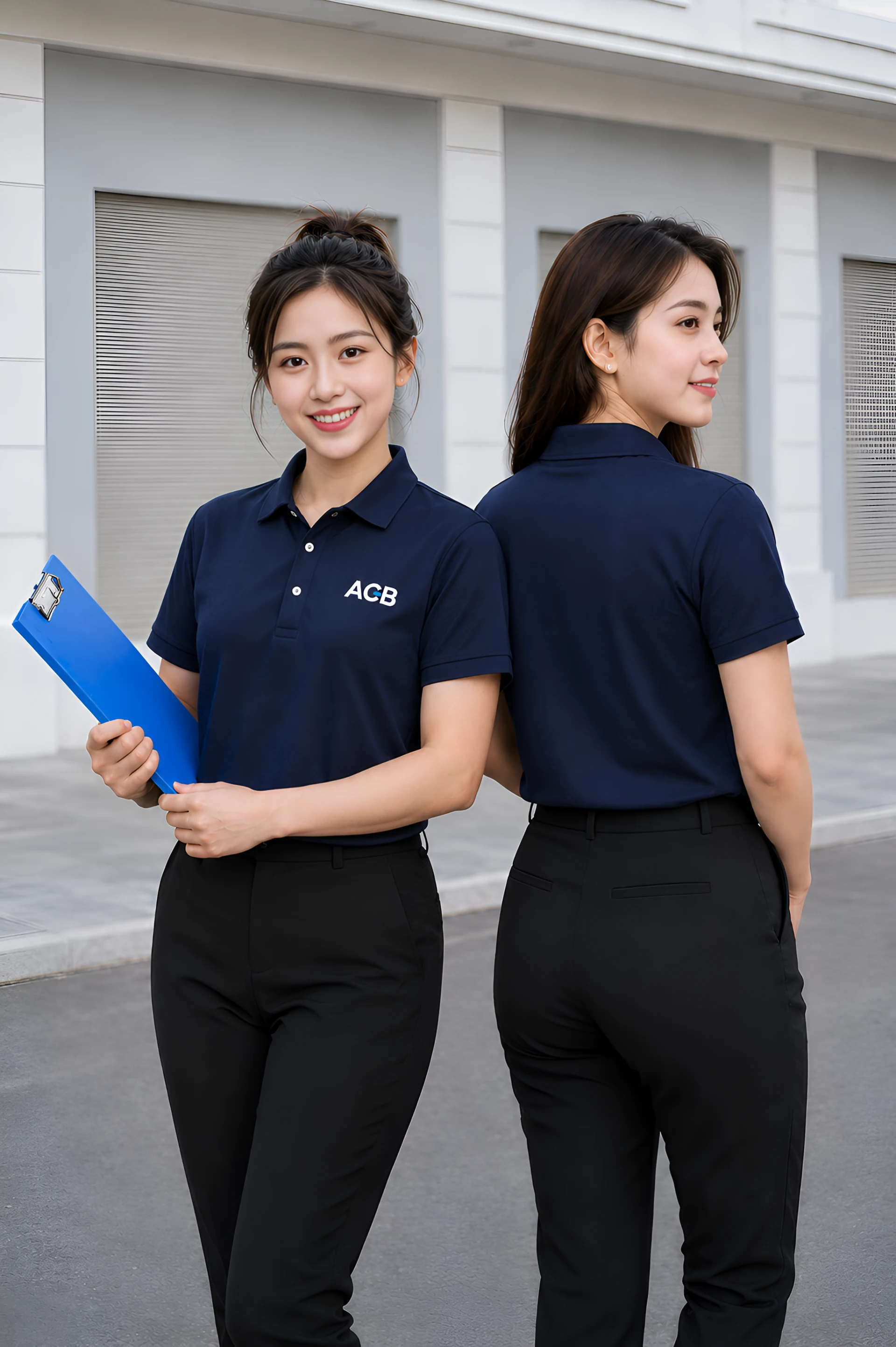 Mẫu đồng phục ngân hàng ACB chuẩn nhận diện thương hiệu