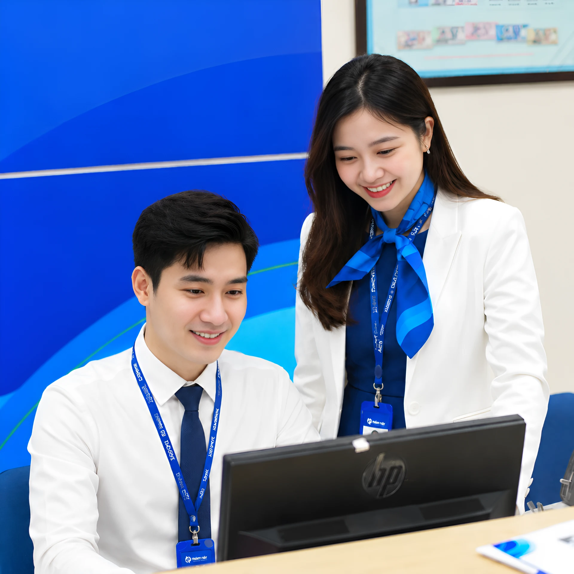 Mẫu đồng phục ngân hàng ACB chuẩn nhận diện thương hiệu