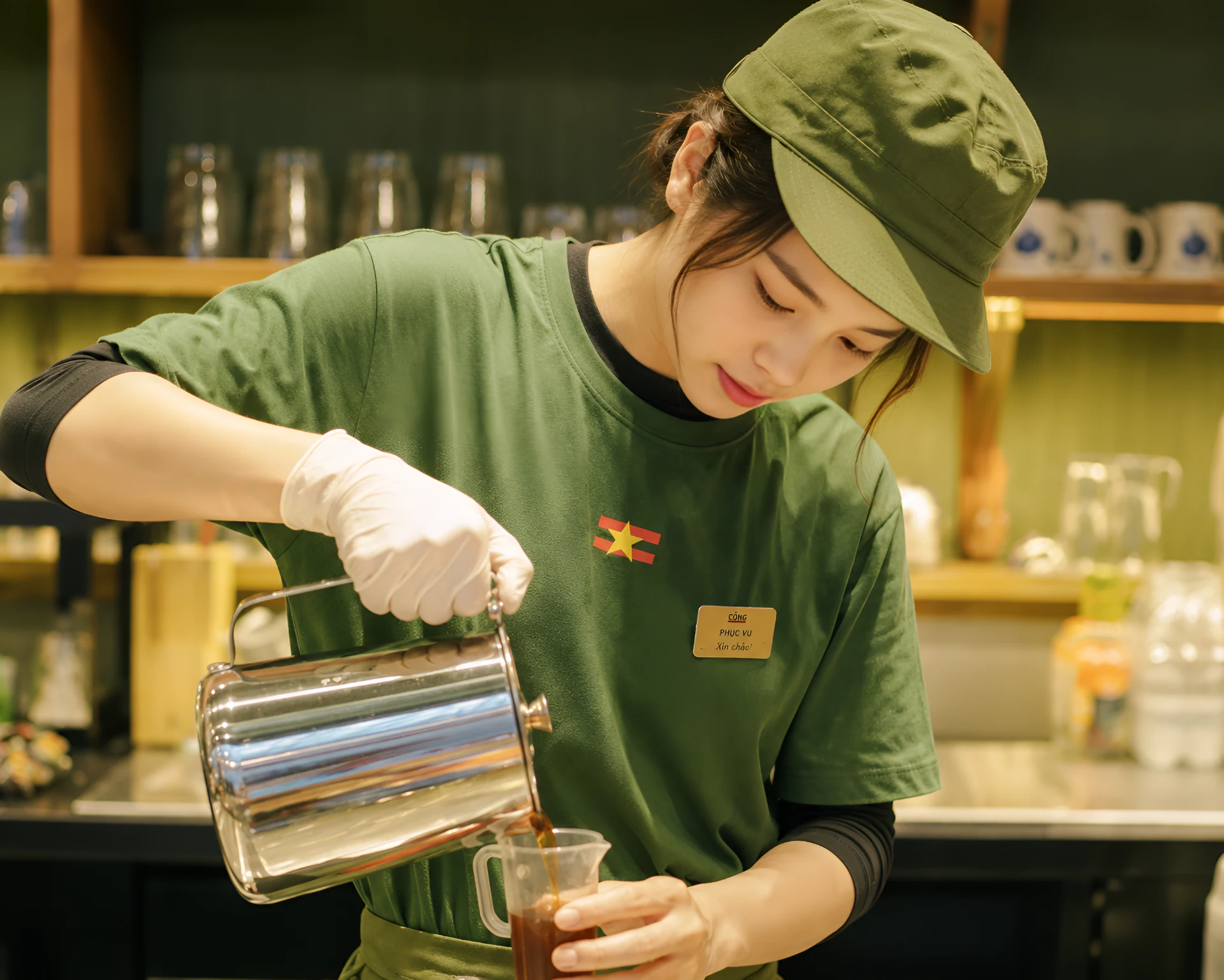 Mẫu đồng phục quán cộng cà phê đẹp, chuẩn phong cách thương hiệu