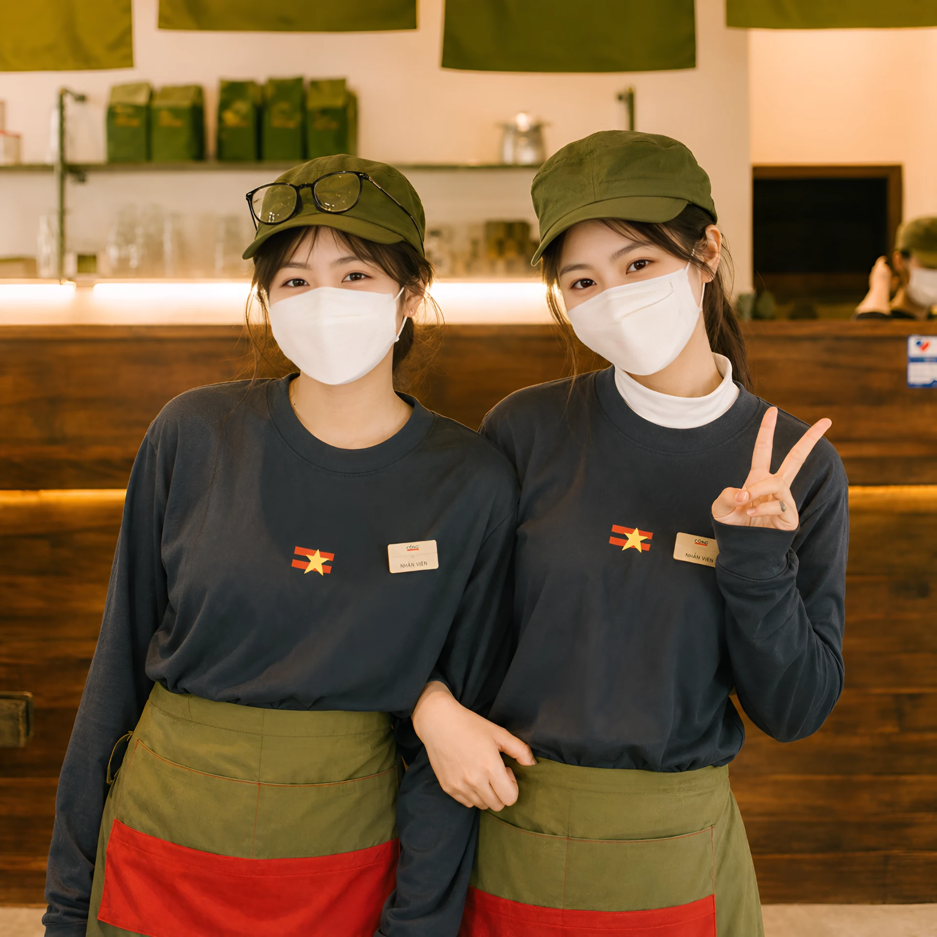 Mẫu đồng phục quán cộng cà phê đẹp, chuẩn phong cách thương hiệu