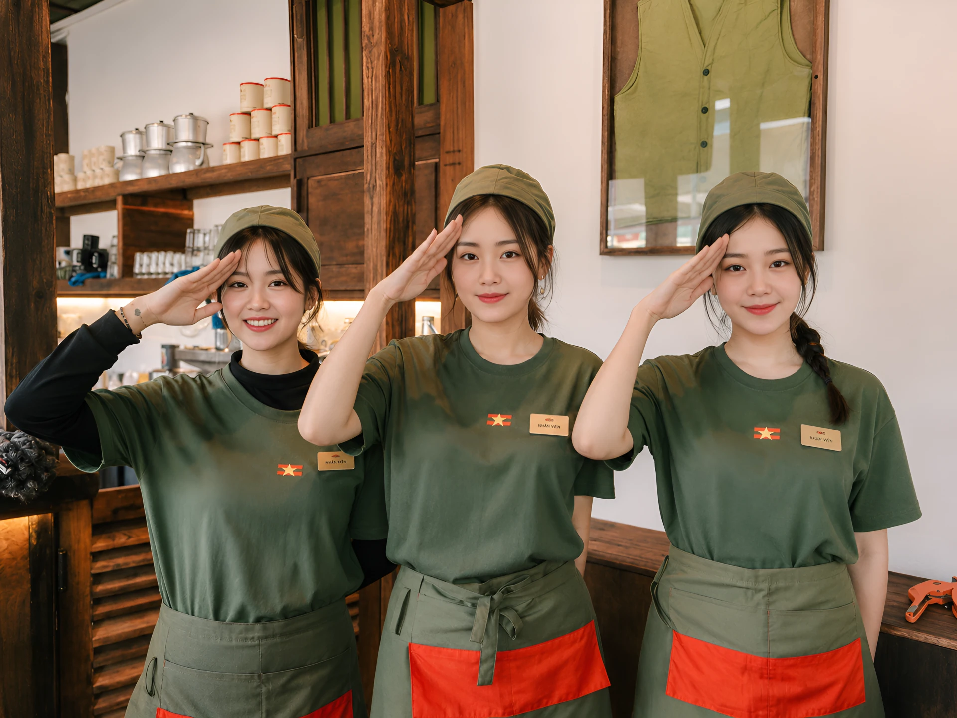 Mẫu đồng phục quán cộng cà phê đẹp, chuẩn phong cách thương hiệu