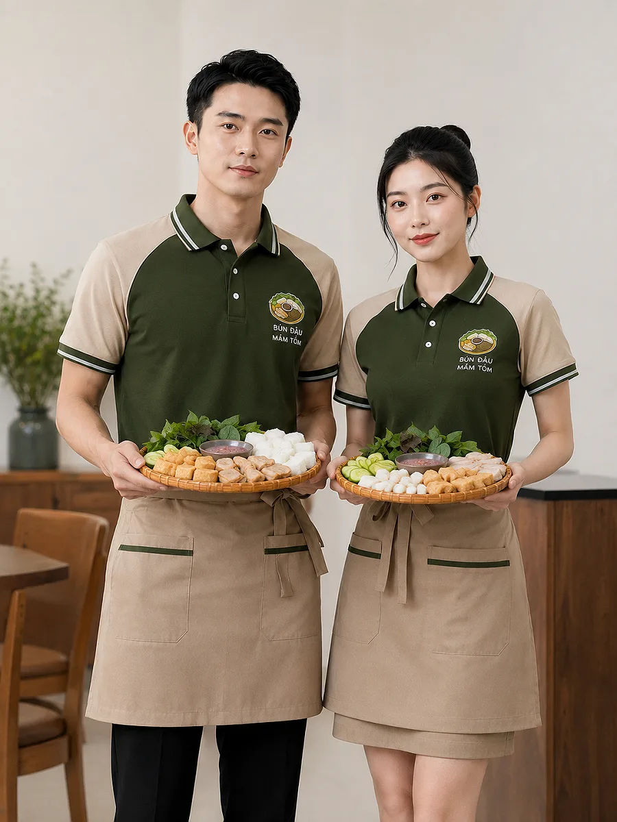 Đồng phục quán bún đậu mắm tôm 1 Đồng phục quán bún đậu mắm tôm