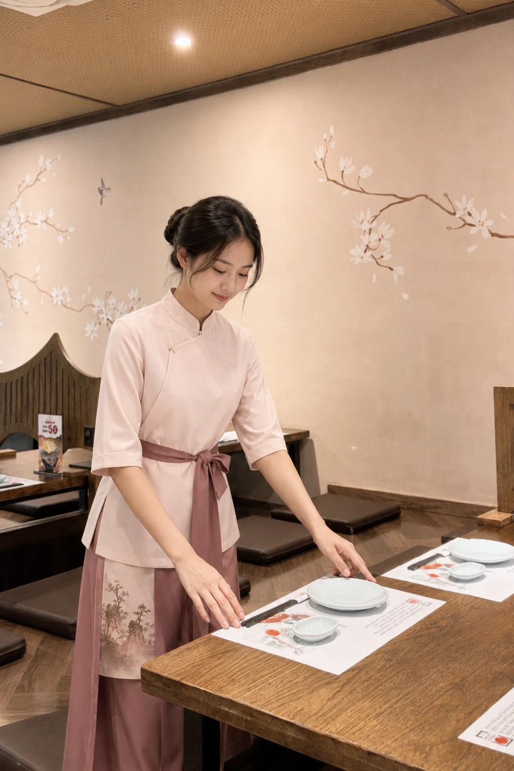Đồng phục nhà hàng phong cách thiền