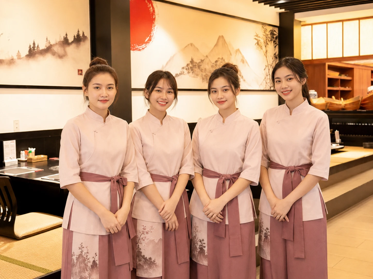 Đồng phục nhà hàng phong cách thiền