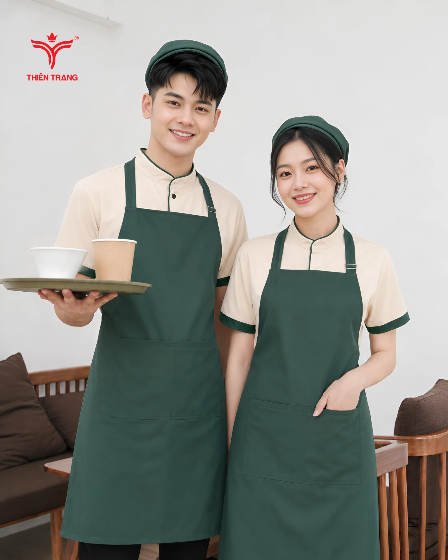 Đồng phục nhà hàng phong cách tối giản - Ảnh 2