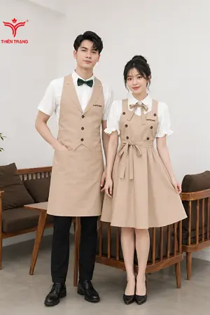 Đồng phục quán cà phê phong cách Hàn Quốc