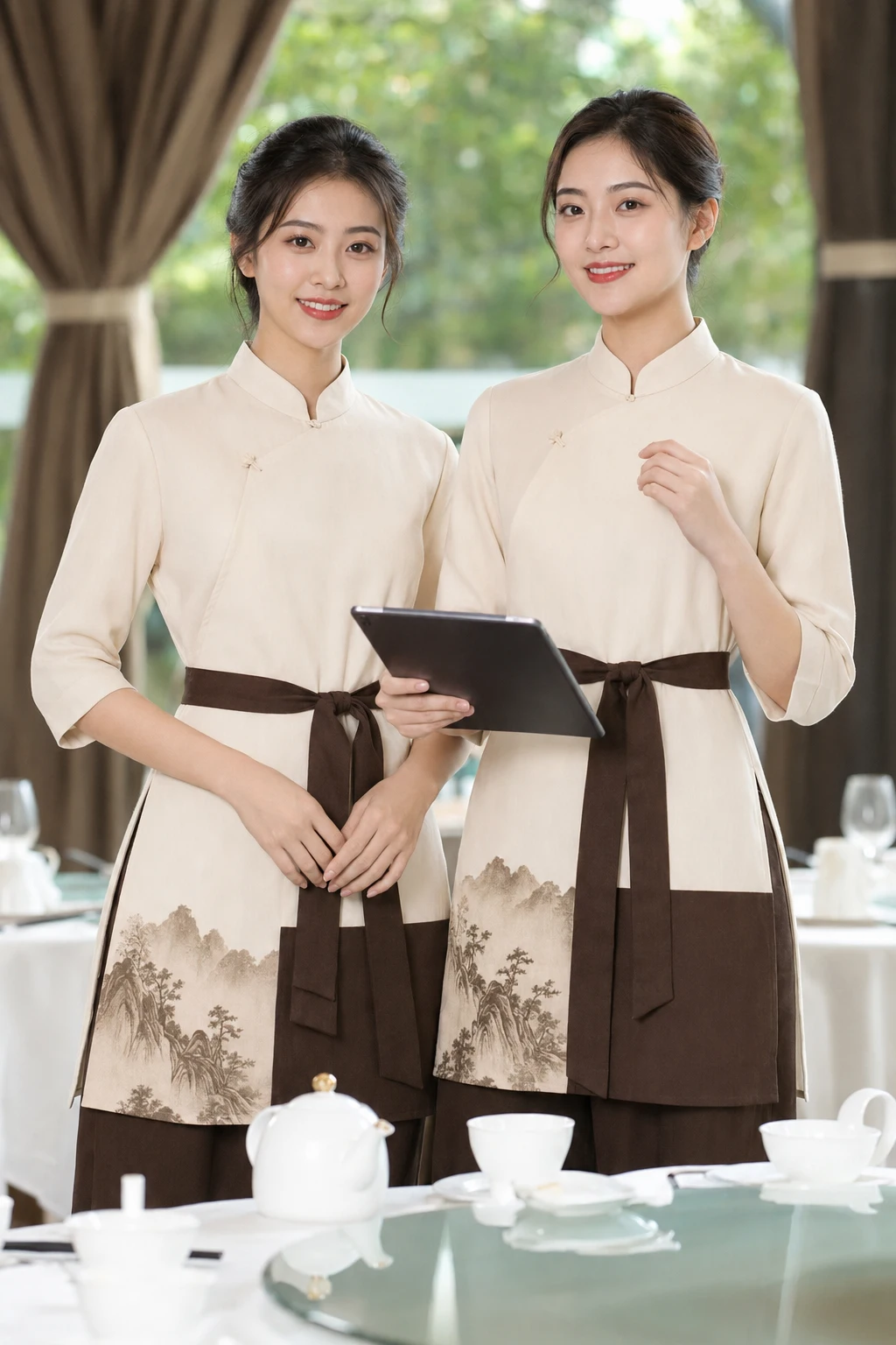 Đồng phục nhà hàng phong cách thiền