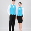 Đồng Phục Phục Vụ gile Nhà Hàng Âu 2 dong phuc phuc vu gile nha hang au xanh trang