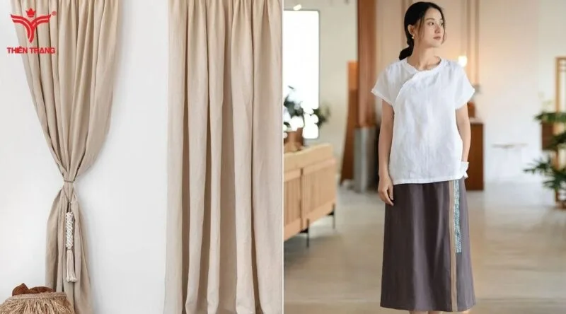 Vải linen được ứng dụng trong ngành thời trang rộng rãi