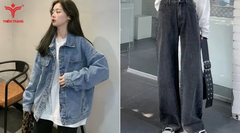 Chất liệu denim có thể được ứng dụng trong việc may áo khoác denim hoặc quần jeans denim