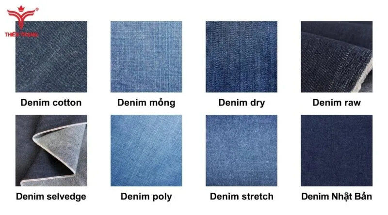 tổng hợp các màu vải Vải denim 