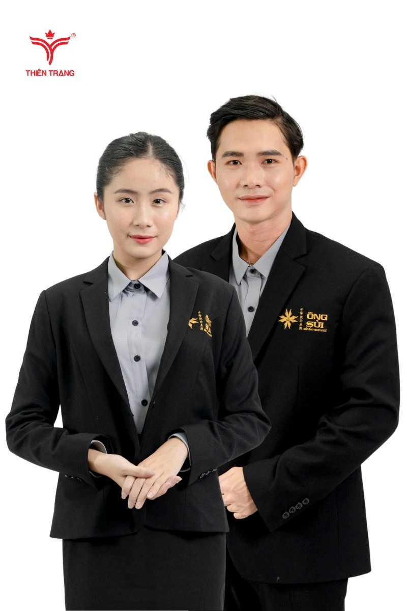 Đầm công sở đồng phục quản lý nhà hàng sang trọng