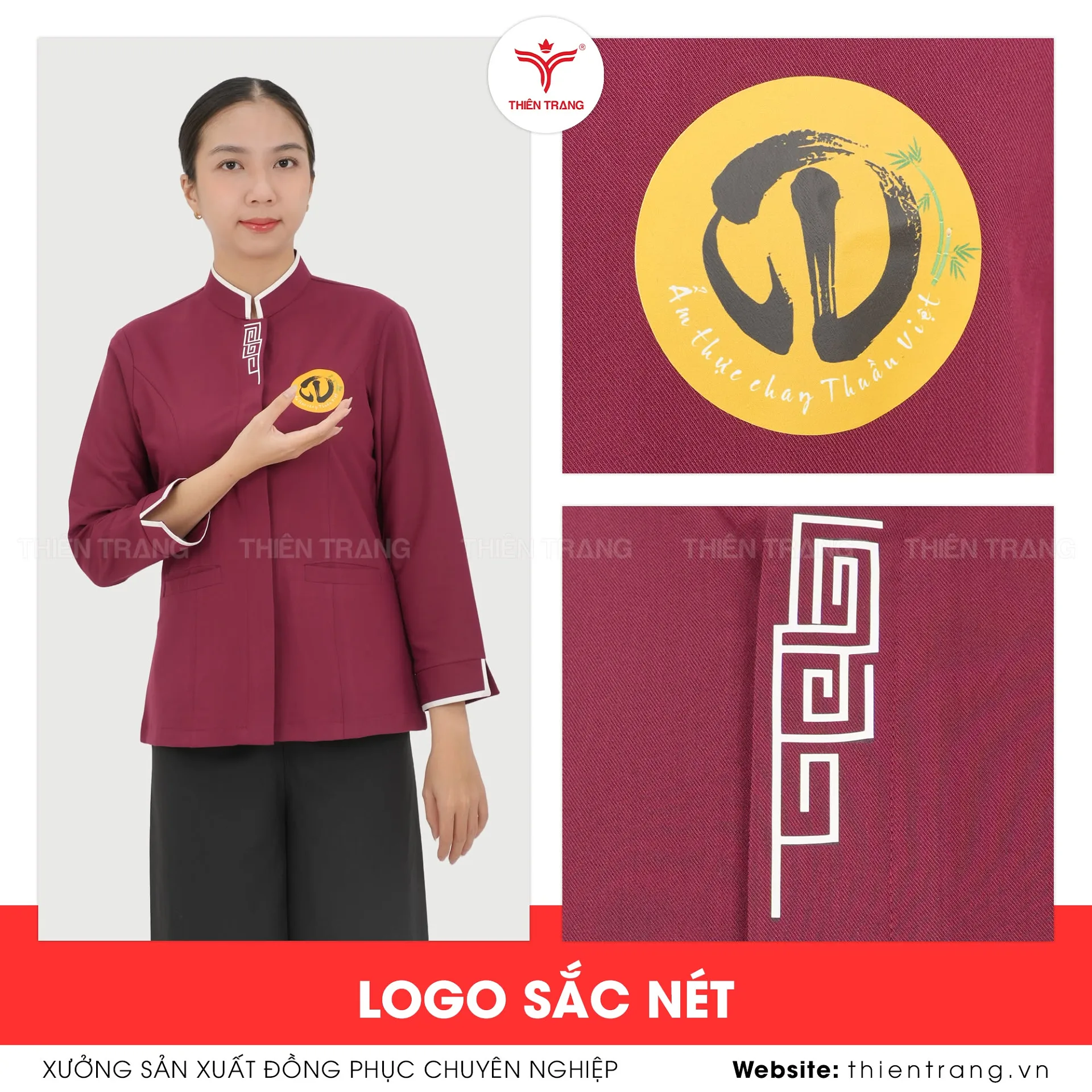 tỉ mỉ trong từng chi tiết logo và điểm nhấn 