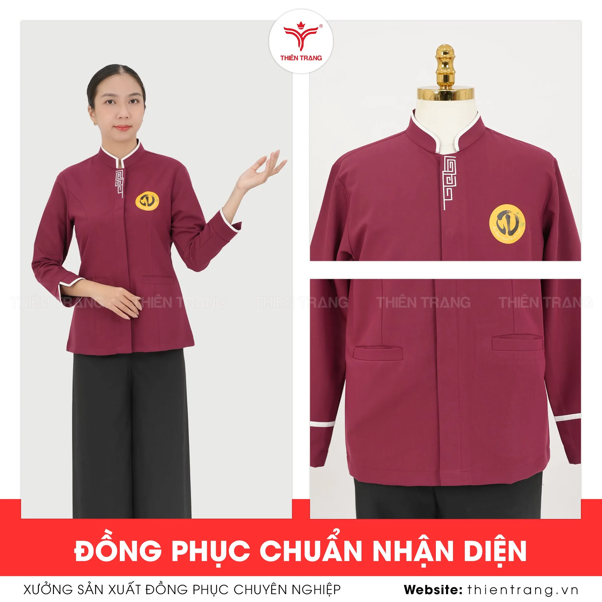 May đồng phục nhà hàng chay từ thiết kế tới sản phẩm 