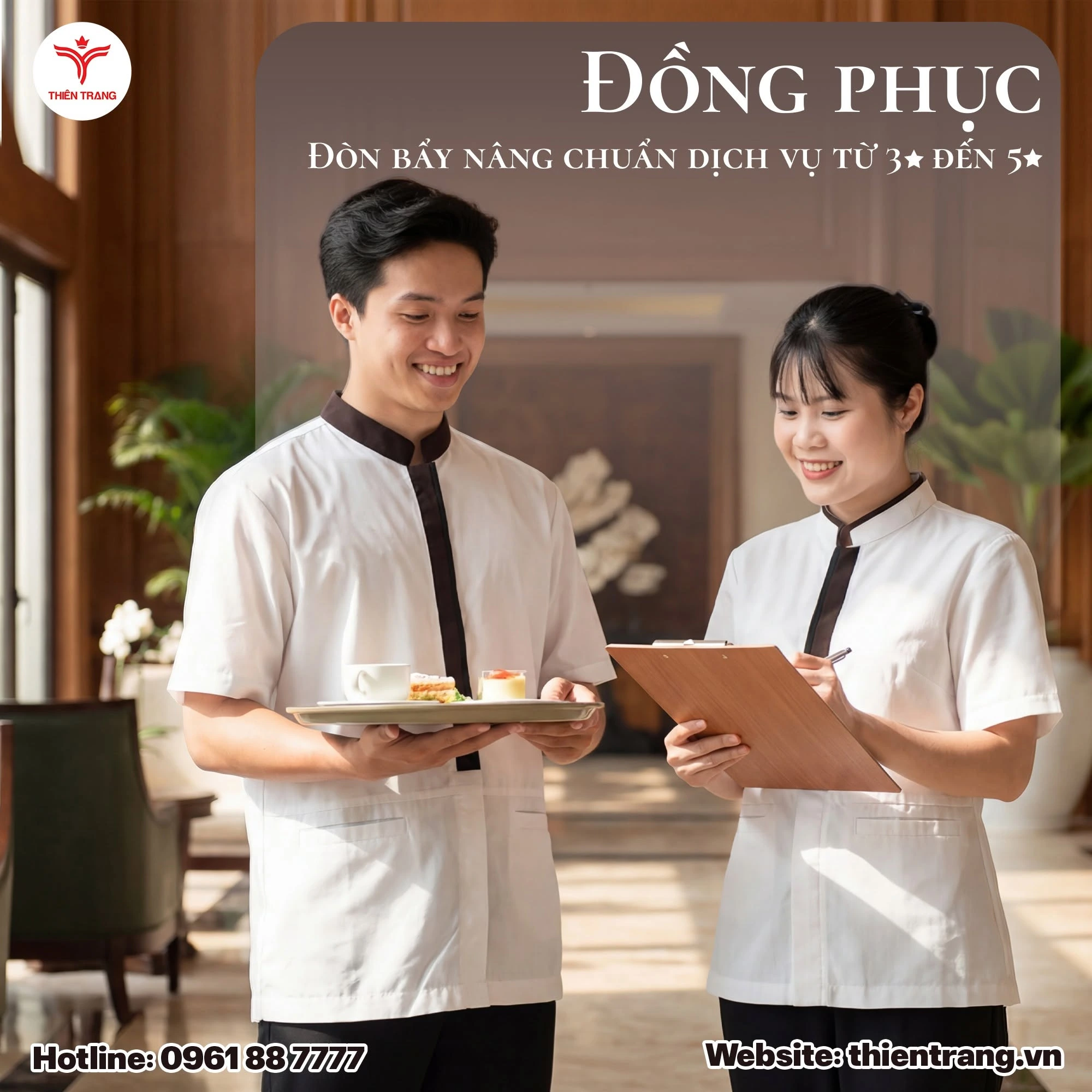 Đồng phục nhà hàng trong khách sạn phân loại theo từng outlet ẩm thực