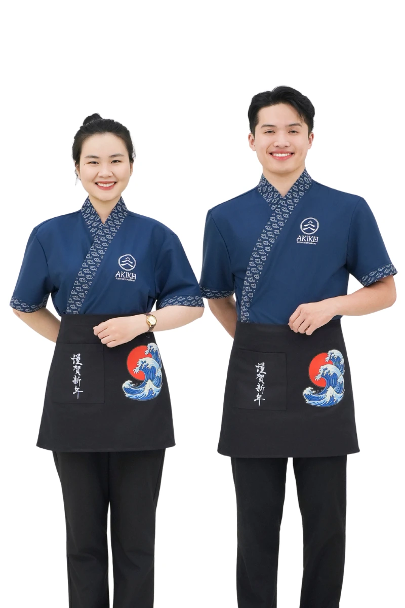 Áo Samue và áo bếp cổ chữ Y