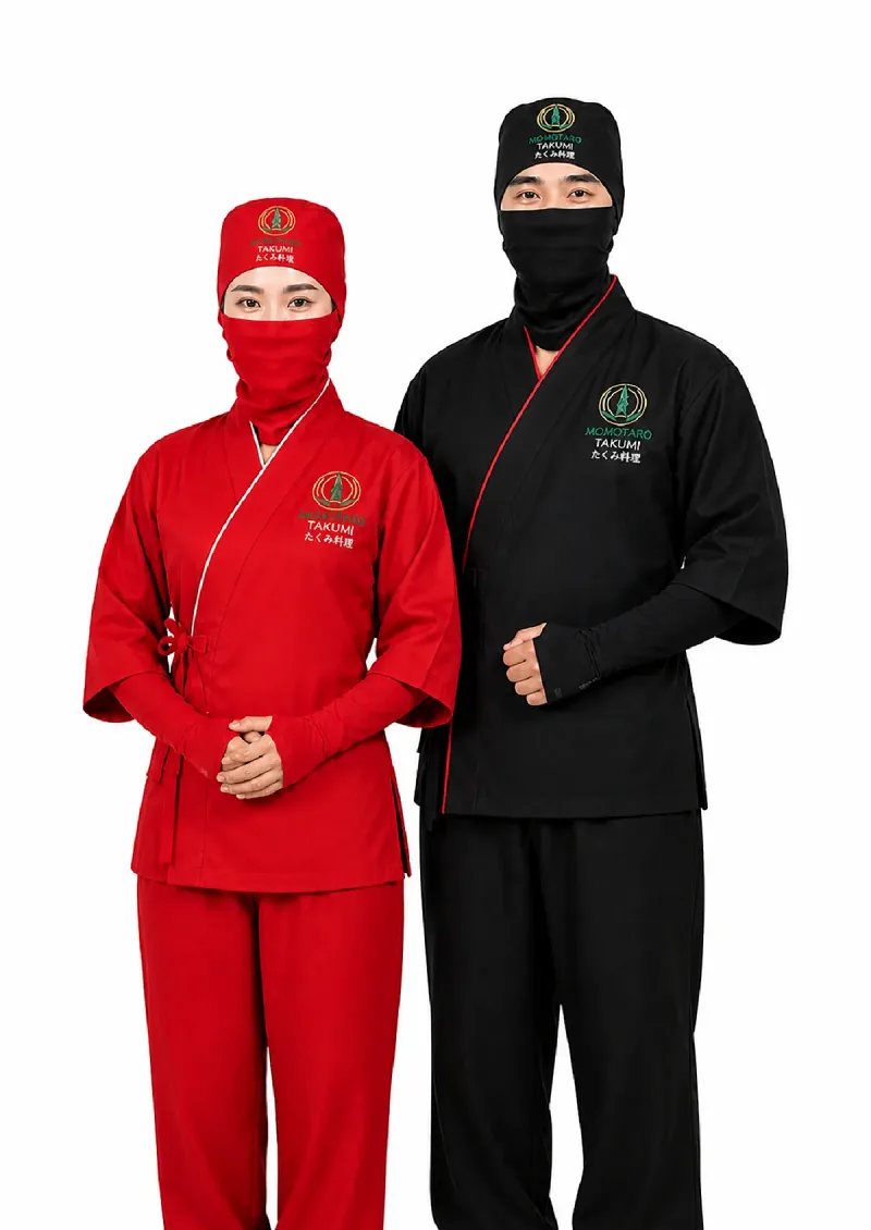 mẫu đồng phục nhà hàng nhật ninja