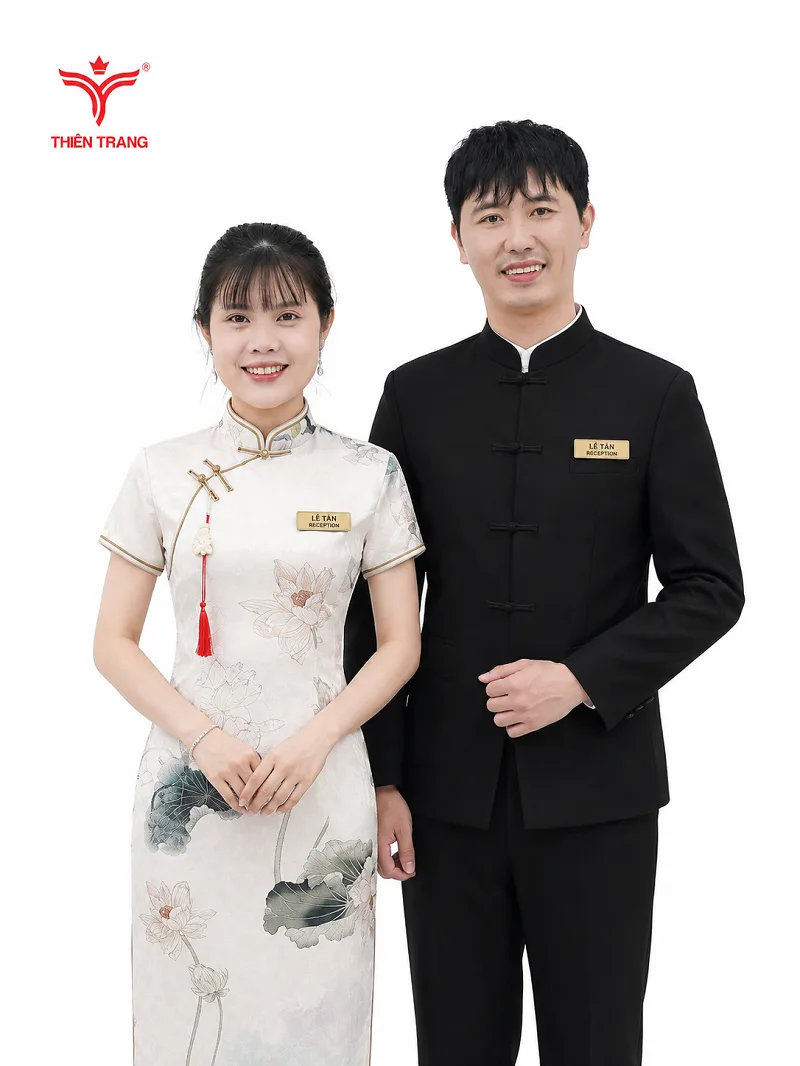 Mẫu đồng phục nhà hàng fine dining vest sang trọng cho cấp quản lý sàn