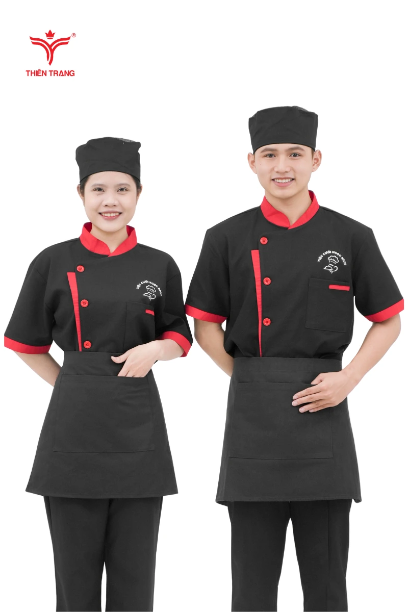 50+ Mẫu Tạp Dề Đồng Phục Nhà Hàng Đẹp, Chuyên Nghiệp & Xưởng May In Logo Theo Yêu Cầu 4 Tạp dề nhà hàng với đa dạng chất liệu và thiết kế mẫu mã