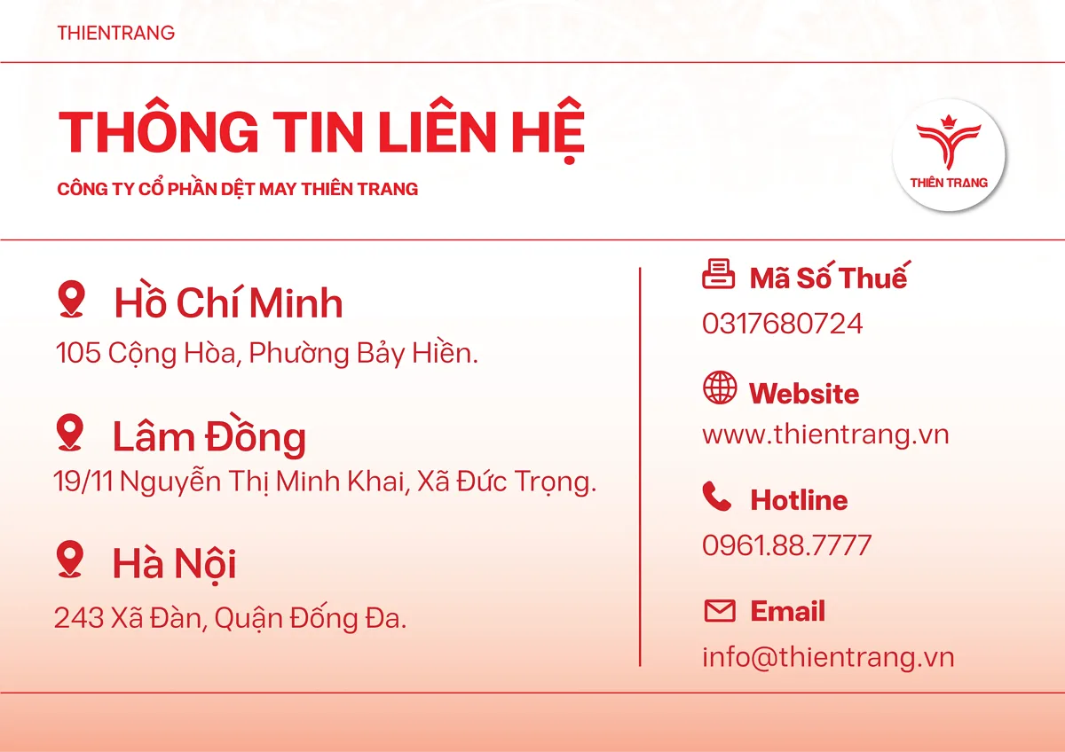 Thông tin liên hệ Thiên Trang
