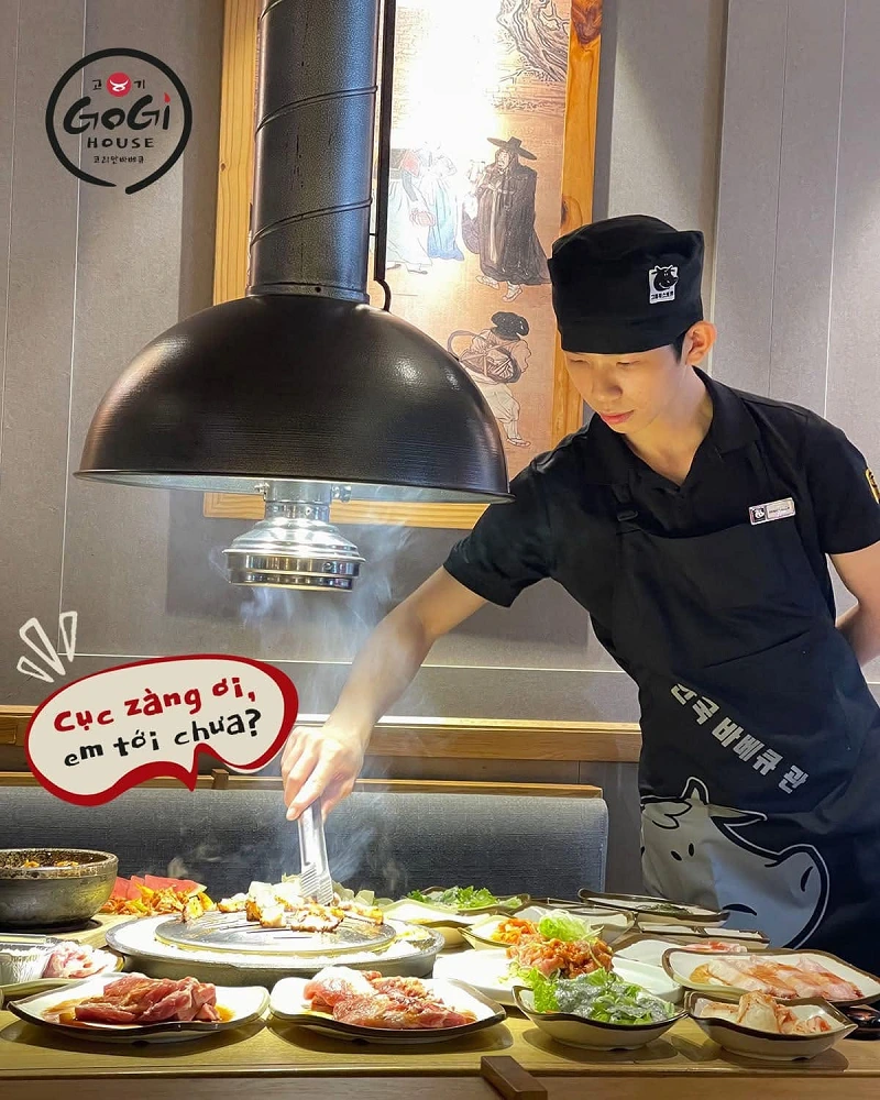 mẫu đồng phục chuỗi nhà hàng nướng gogi house