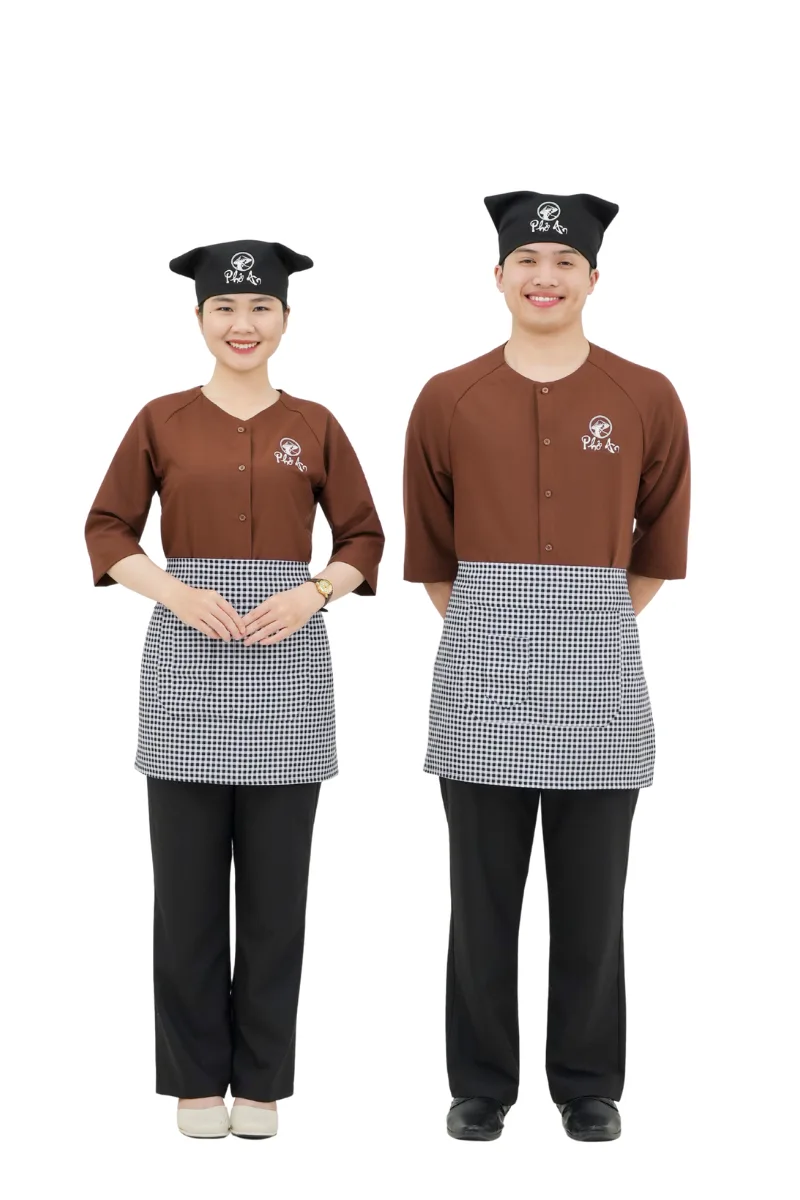 Mẫu đồng phục nhà hàng áo bà ba truyền thống