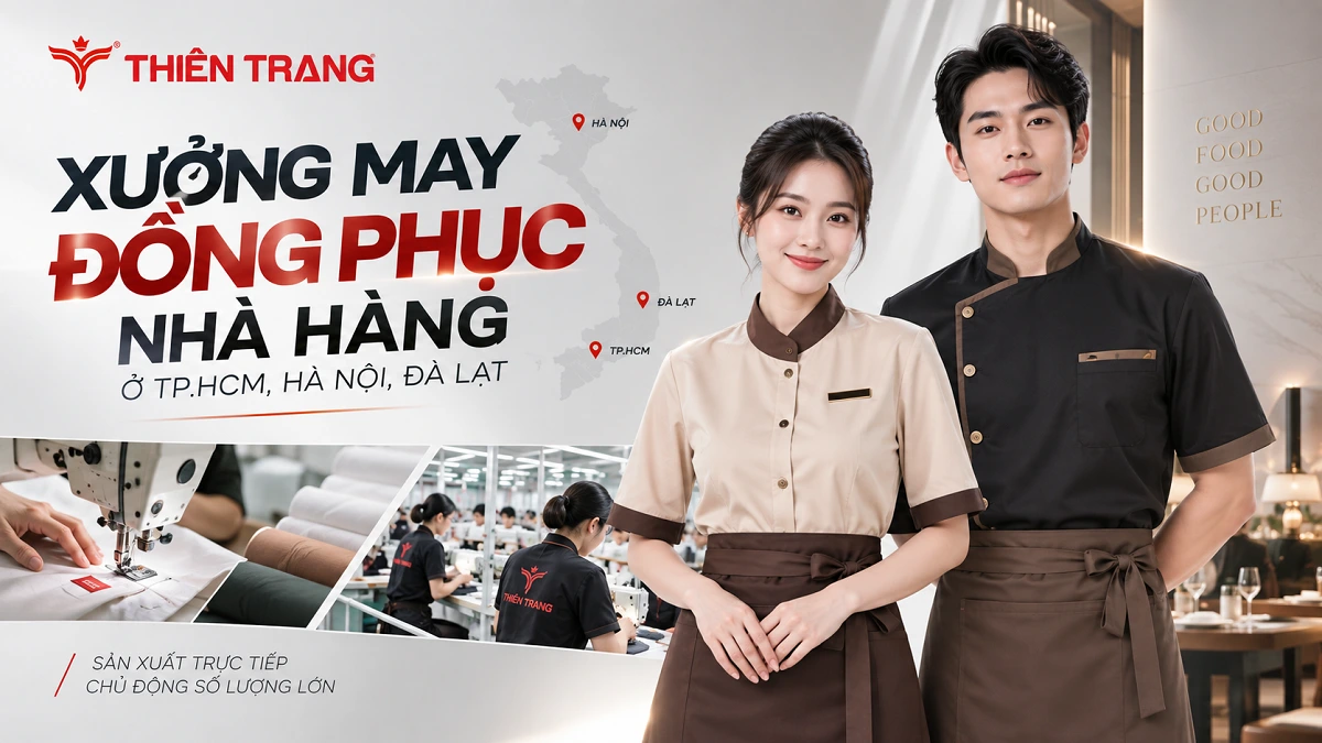May Đồng Phục Nhà Hàng Ở TP.HCM, Hà Nội Và Đà Lạt