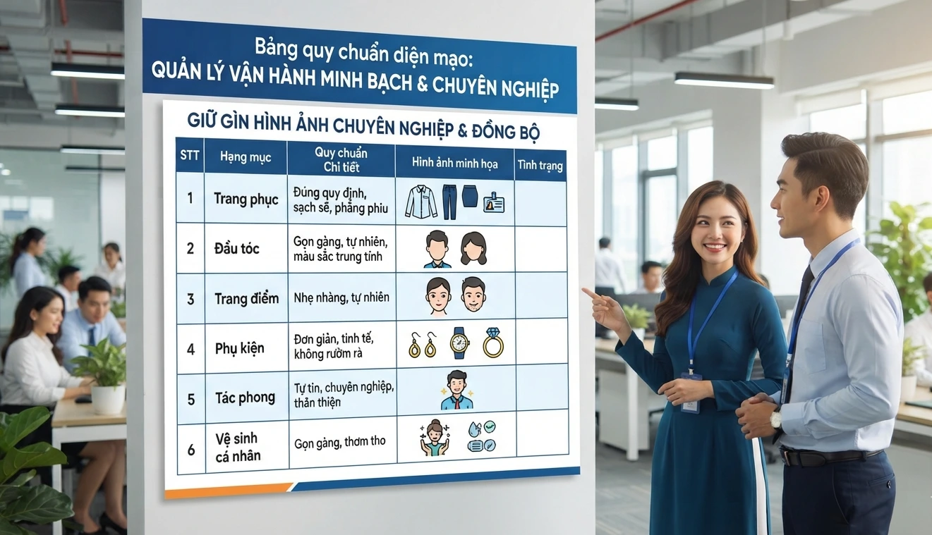 Quy Định Đồng Phục Nhà Hàng Chuẩn SOP & Bộ Tiêu Chuẩn Diện Mạo F&B 7 Tầm quan trọng của việc chuẩn hóa quy định diện mạo nhà hàng