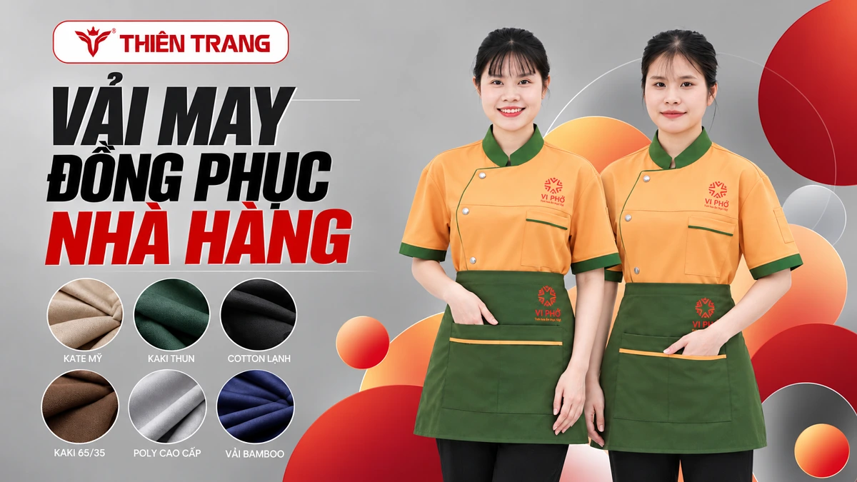 Vải may đồng phục nhà hàng