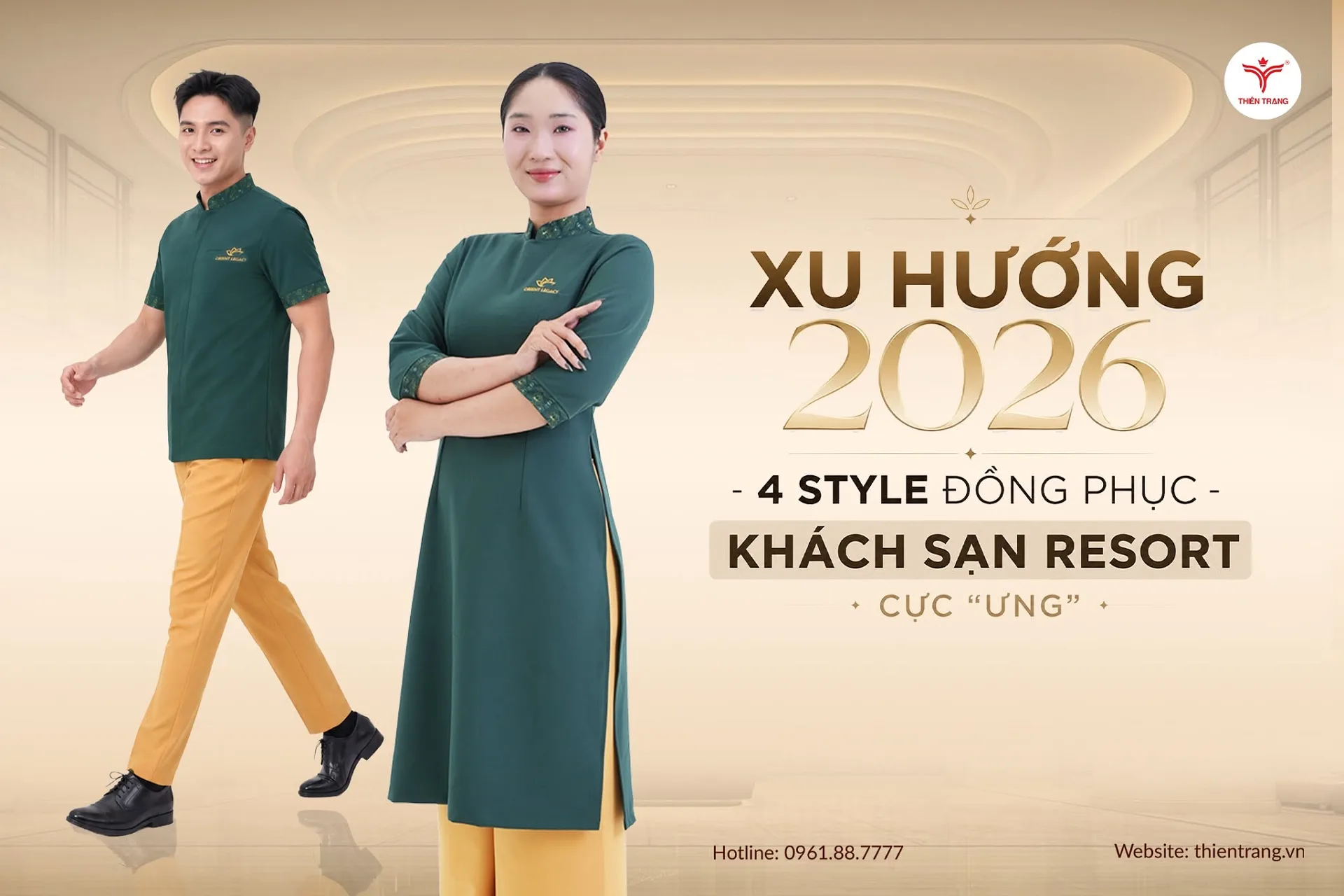 Khách Sạn 3 Sao Và 5 Sao Nên Chọn Đồng Phục Khác Nhau Ra Sao? 2 Đồng phục thiết kế riêng cho khách sạn 3 sao hoặc 5 sao